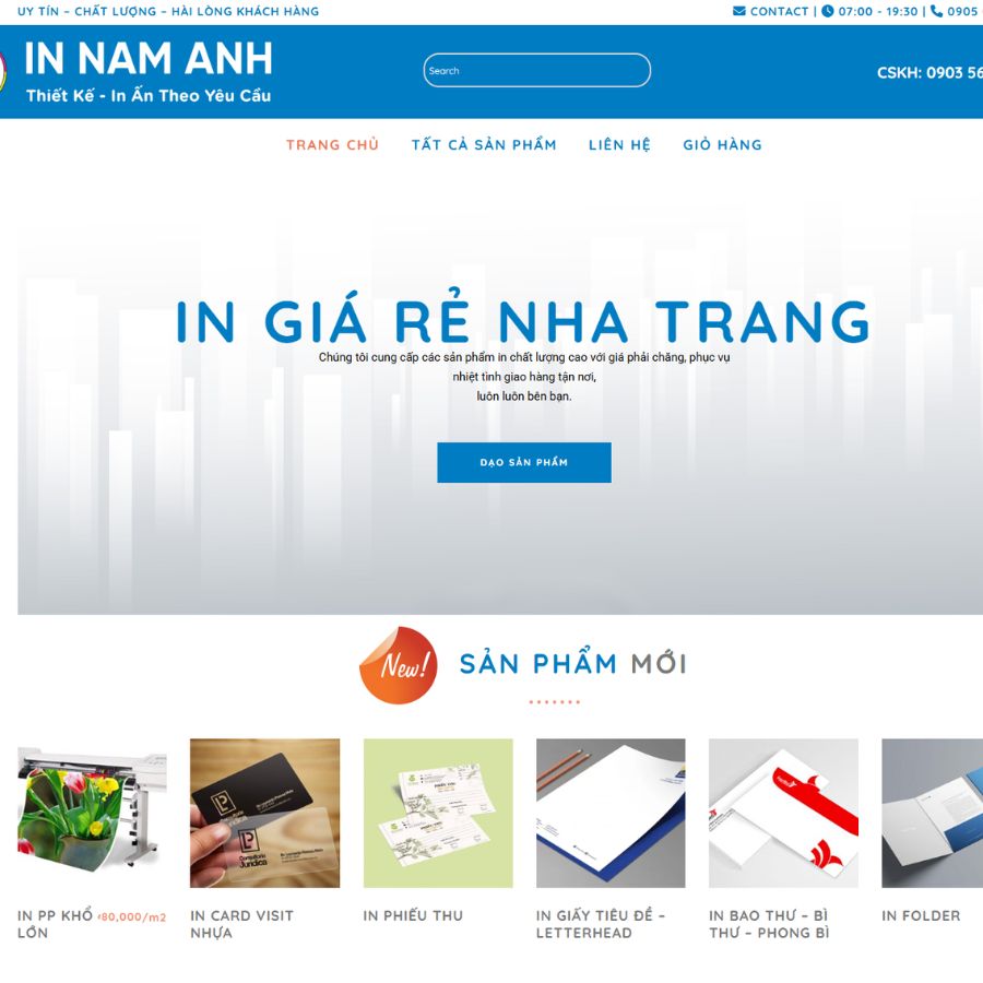 In ấn Nam Anh Nha Trang