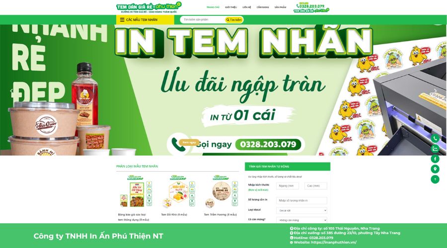 Nha Trang Sticker - Địa chỉ in tem nhãn uy tín tại Nha Trang