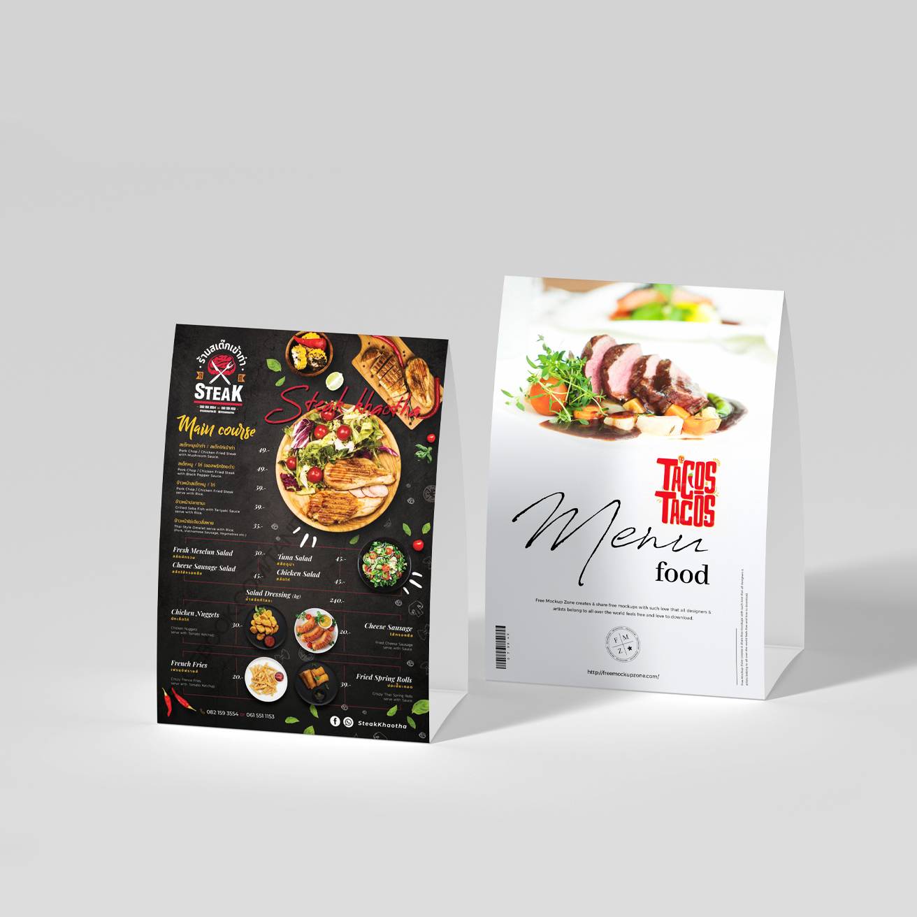 In Các Loại Table Tents Nhà Hàng Quán Ăn tại Nha Trang