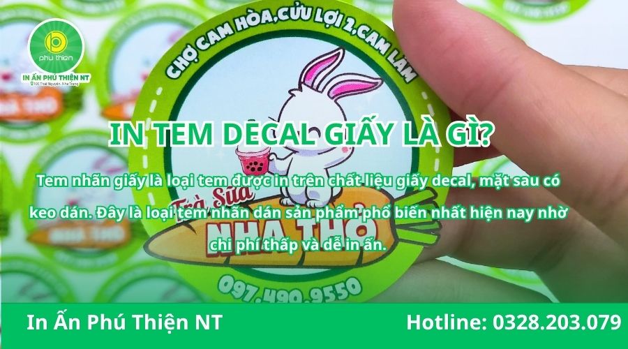 In tem decal giấy 