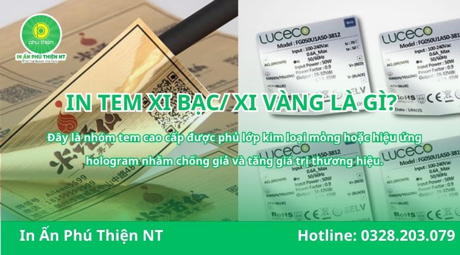 In tem nhãn decal xi vàng/ xi bạc là gì 
