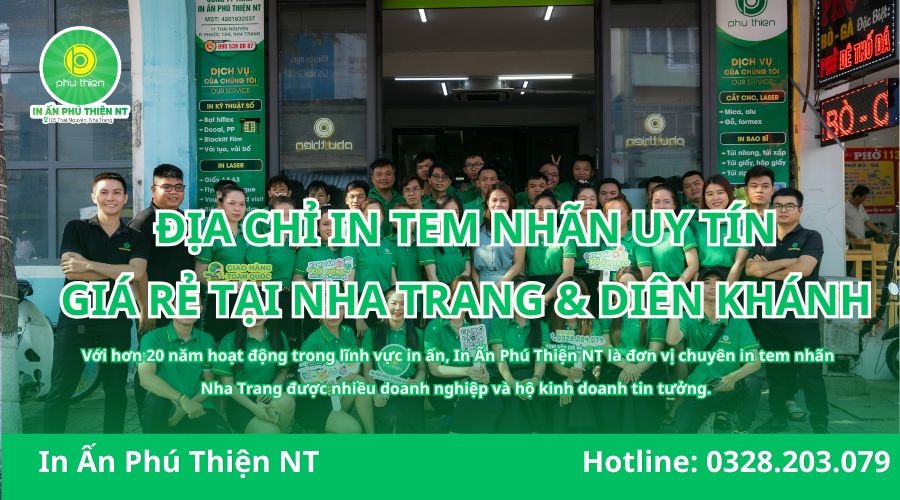 Địa chỉ in tem nhãn giá rể uy tín và chất lượng tại Nha Trang & DIên Khánh