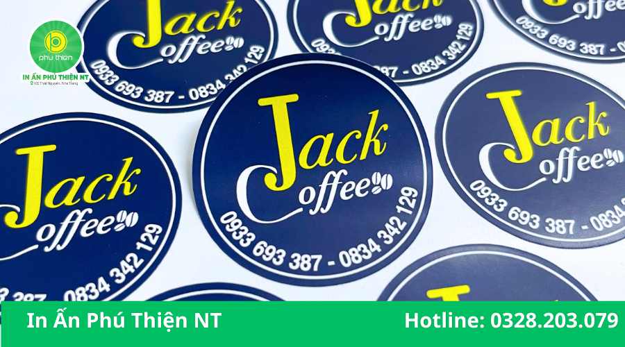 Tem nhãn cà phê nha trang 