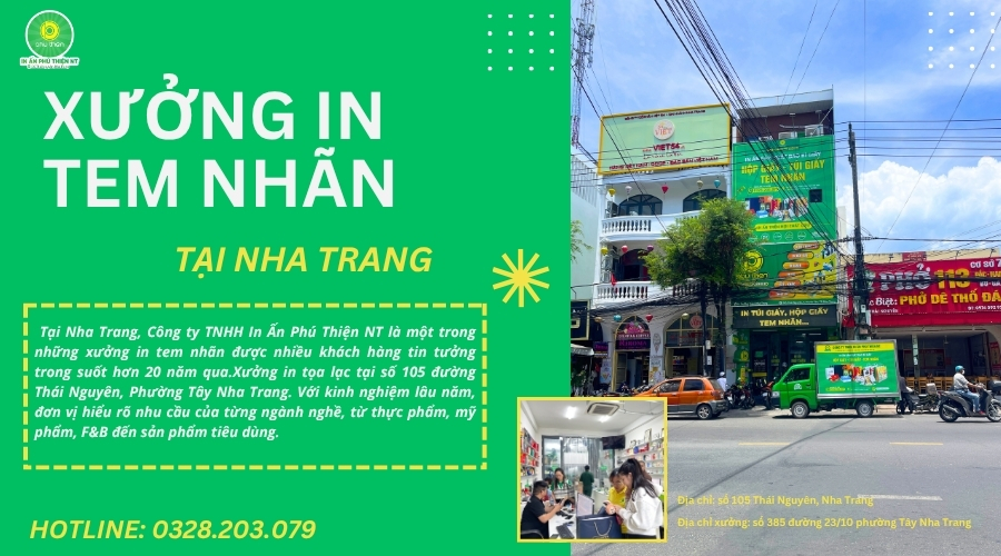 Xưởng in tem nhãn tại Nha Trang